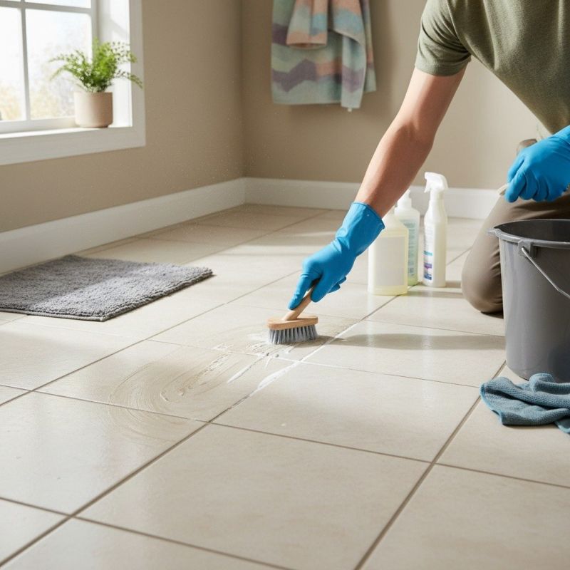 Tile Grout Cleaning detail