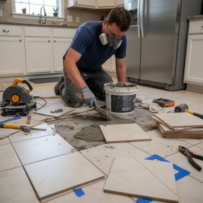 Kitchen Tile Repair