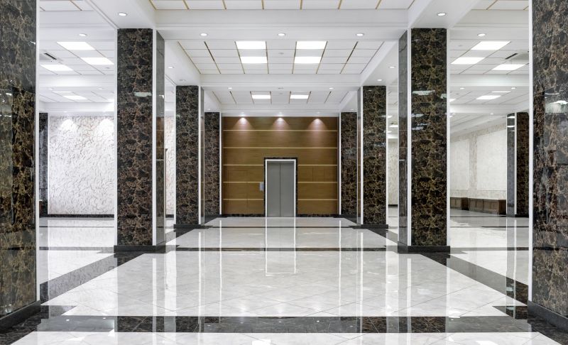 Commercial Lobby with Tile Flooring